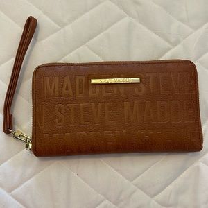 Chestnut Steve Madden Wristlet